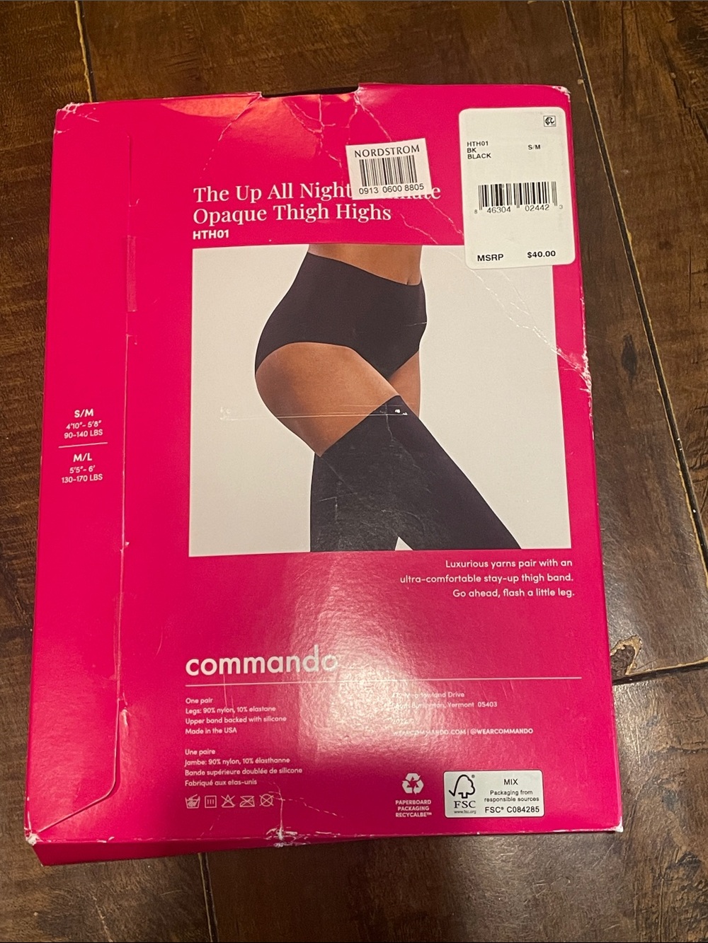 Commando Up All Night Thigh High Socks - Picture 4 of 5